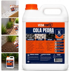 Cola Pedra Fixador de Pedras para Jardim Veda Forte [5 Litros]