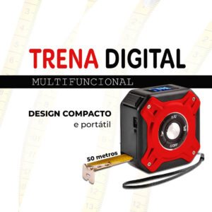 Trena Laser Digital Multifuncional [Vermelho]
